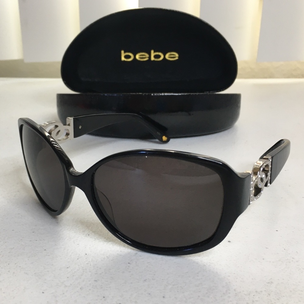 Bebe logo sunglasses with Swarovski crystal